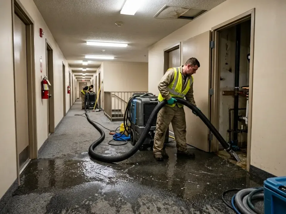multi-unit-apartment-hallway-f-005 — frequently asked questions, Emergency Burst Pipe Water Extraction & Removal in Albemarl…